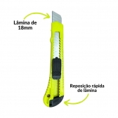 Estilete Tradicional 18mm para Tecido e Corte Preciso