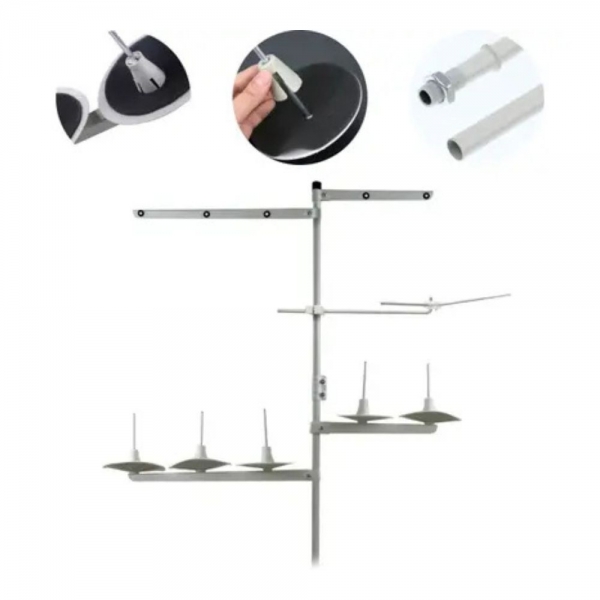 Porta Fio 5 Cones para Máquina de Costura Industrial