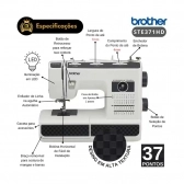 Máquina de Costura Brother ST371HD 37 Pontos com Acessórios + Brinde