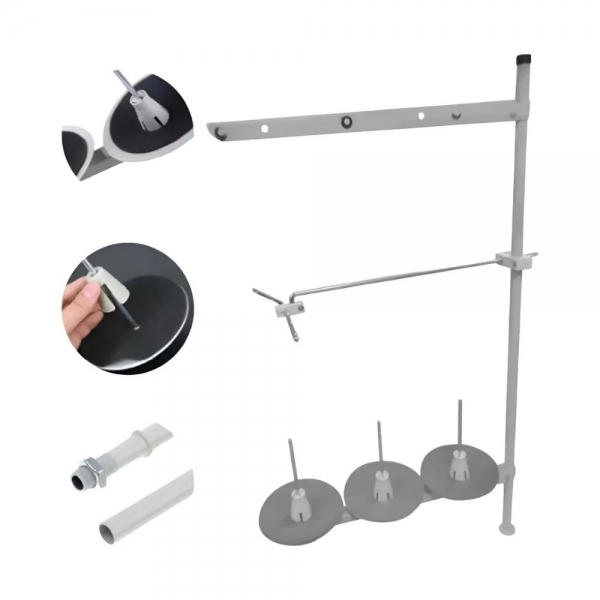 Porta Fio 3 Cones para Máquina de Costura Industrial