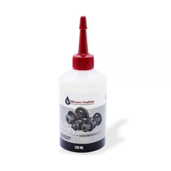 Óleo Branco Multiuso Silicones Paulista 100ml para Máquinas de Costura