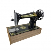 Caixa Base de Madeira para Máquina de Costura Doméstica