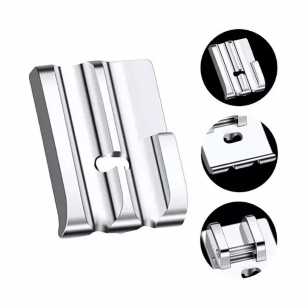 Calcador para Pregar Vivo em Máquina de Costura Doméstica