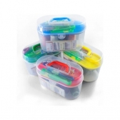 Kit de Costura Completo com Maleta – Linhas, Tesoura e Agulhas