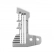 Chapa de Agulha Overlock 3 Fios Ponto Cadeia E800