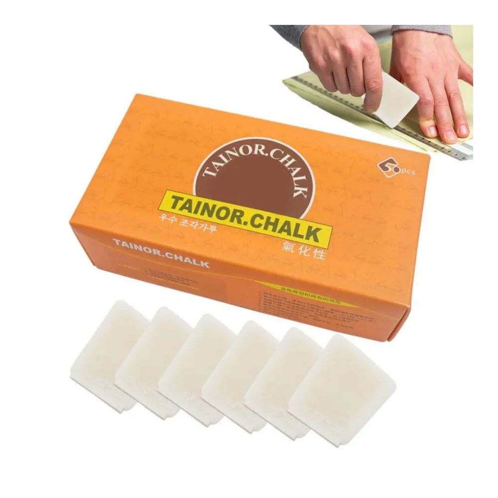 Giz Mágico Branco Tainor Chalk para Tecido 50 Un