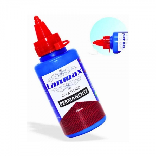 Cola para Tecido Permanente Lanmax 100ml Não Tóxica