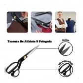 Tesoura Alfaiate 9” Q.X.YUN Titânio Costura Profissional